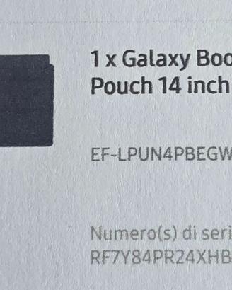 Custodia Samsung Book Slim Pouch 14 Pollici