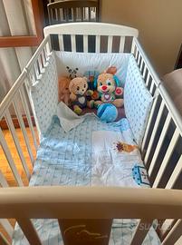 Lettino Italbaby con Materasso e Paracolpi