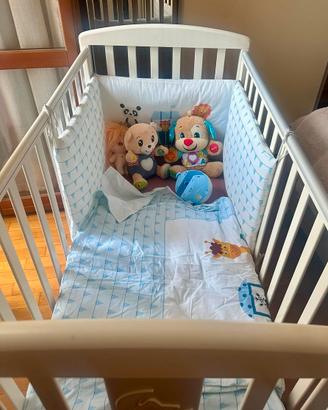Lettino Italbaby con Materasso e Paracolpi