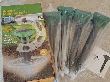 Set 4 Dissuasori per Talpe Solari – Ultrasuoni IP6