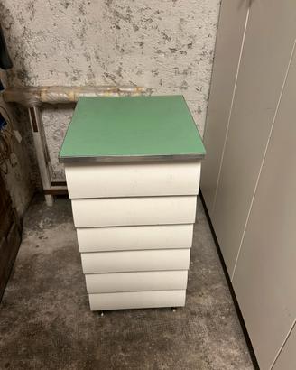 Cassettiera vintage cucina anni ‘50