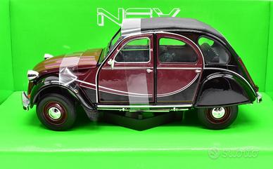 Modellino auto citroen 2cv charleston scala 1/24