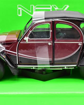 Modellino auto citroen 2cv charleston scala 1/24
