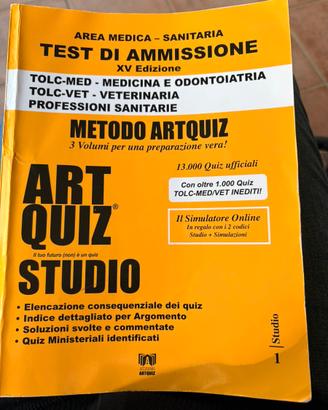 Libro test di ammissione a medicina
