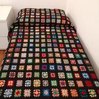 Coperta plaid uncinetto