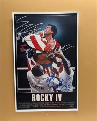 Poster di Sylvester Stallone – Rocky, autografato