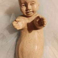 Gesù bambino in terracotta