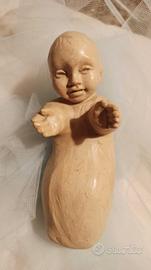 Gesù bambino in terracotta