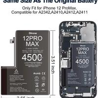 Batteria iPhone 12 Pro Max 4500mAh con Kit