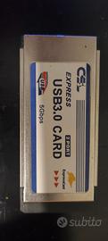 Express card PCMCIA notebook 3 USB 3.0