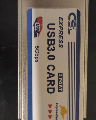 Express card PCMCIA notebook 3 USB 3.0