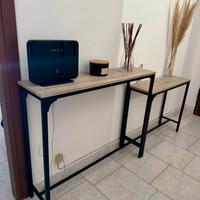 Console ingresso con doppi tavolini