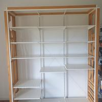 mobile  per cabina armadio legno acciaio 