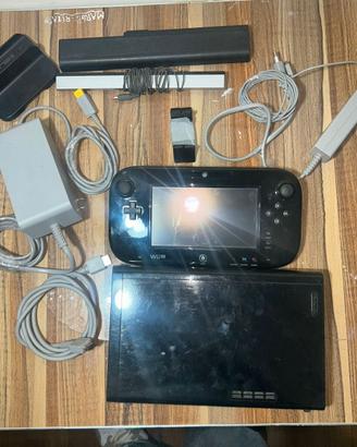 Nintendo Wii U Console Nera + GamePad + Accessori