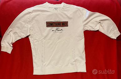 Felpa bianca Something Nice OVS