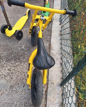 bici chicco gialla