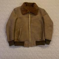 Giacca vintage pelle camoscio