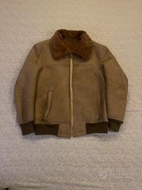 Giacca vintage pelle camoscio