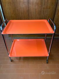 Carrello portavivande arancione