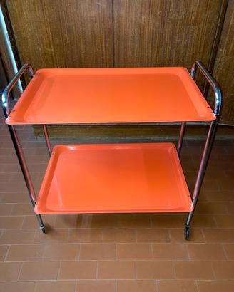 Carrello portavivande arancione