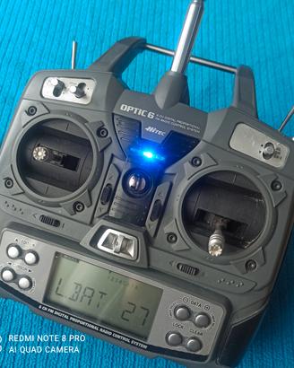 aeromodellismo radio Hitec Optic 6