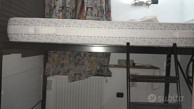 Letto a castello 1 piazza e mezza in ferro battuto