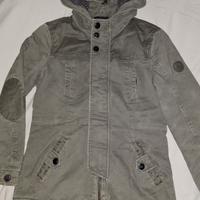Giacca parka bambino 12 anni verde militare 