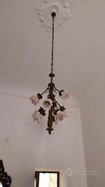 Lampadario in ottone