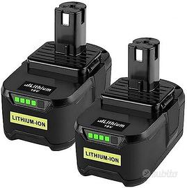 LabTEC - 2 batterie al litio RB18L50, 18 V, 5000