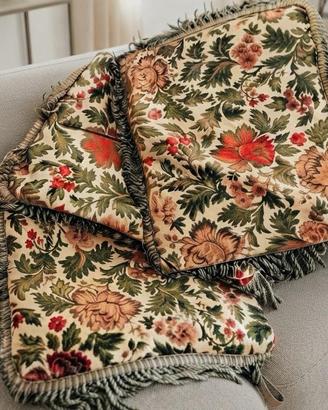 Tre Cuscini Decorativi Gobelin / Jacquard – Boho