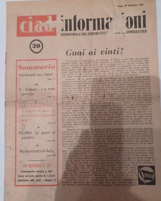 Rivista N. 20 del 30 dicembre 1953