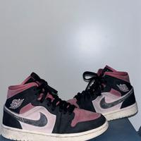 jordan 1 rosa e nere 37.5