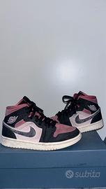 jordan 1 rosa e nere 37.5