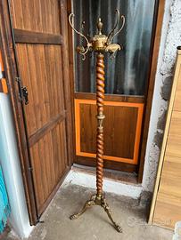 Appendiabiti antico francese legno e ottone