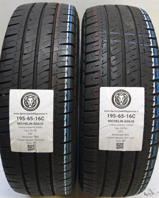 2 GOMME 195 65 16C MICHELIN A55990
