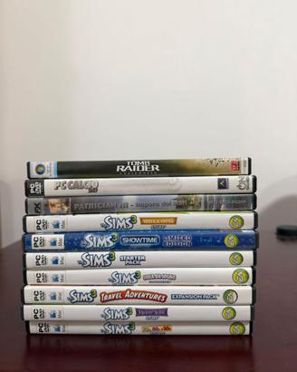 Lotto 10 giochi PC - Sims 3 collection e altri