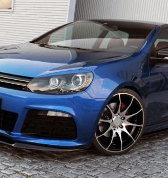 Lama spoiler paraurti anteriore vw golf 6 r slim