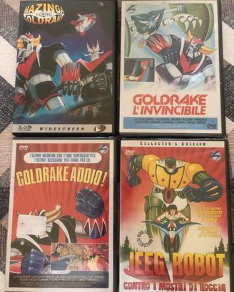 Goldrake,Mazinga,Jeeg 4 dvd nuovi e usati