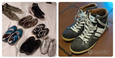 Lotto 8 Paia Scarpe Uomo Vintage Tg. 41 / 42.5
