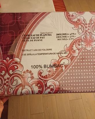 Completo Lenzuolo matrimoniale nuovo