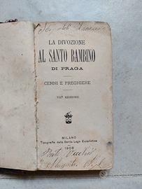 Libretto preghiere antico 1908 "La Divozione al Sa