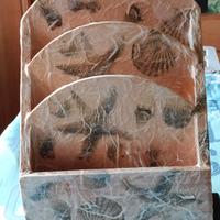 Porta documenti in legno decorato decoupage