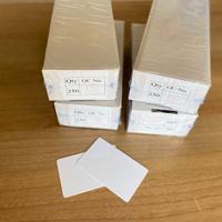 Tessere bianche neutre in PVC, formato ISO CR80