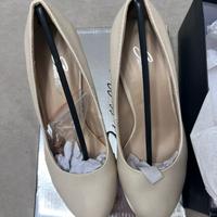 Scarpe Décolleté Tacco Beige