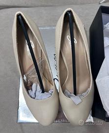 Scarpe Décolleté Tacco Beige