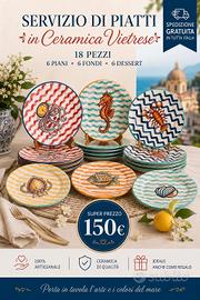 servizio di piatti Vietri