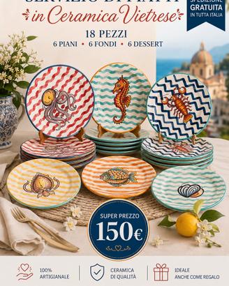 servizio di piatti Vietri