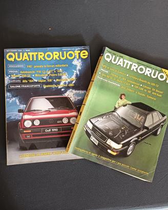 riviste quattroruote anni 80/90