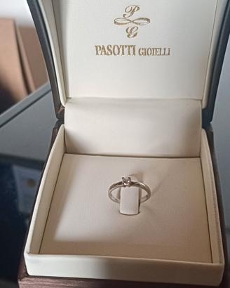 Pasotti anello Solitario Oro 