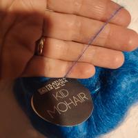 Filato mohair sottile azzurro